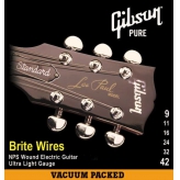 Струны для электрогитары Gibson Brite Wires 9-42