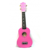 Укулеле MusicLife UK-10RP сопрано розового цвета в чехле
